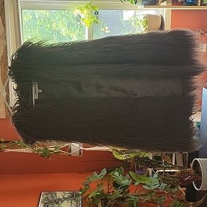 Hawke & Co faux fur vest, M, grey